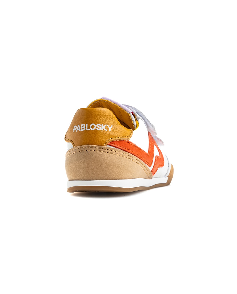 Imagen 7 de Zapatos bebés Barefoot - Pablosky - Blanco / Naranja Blanco / Naranja