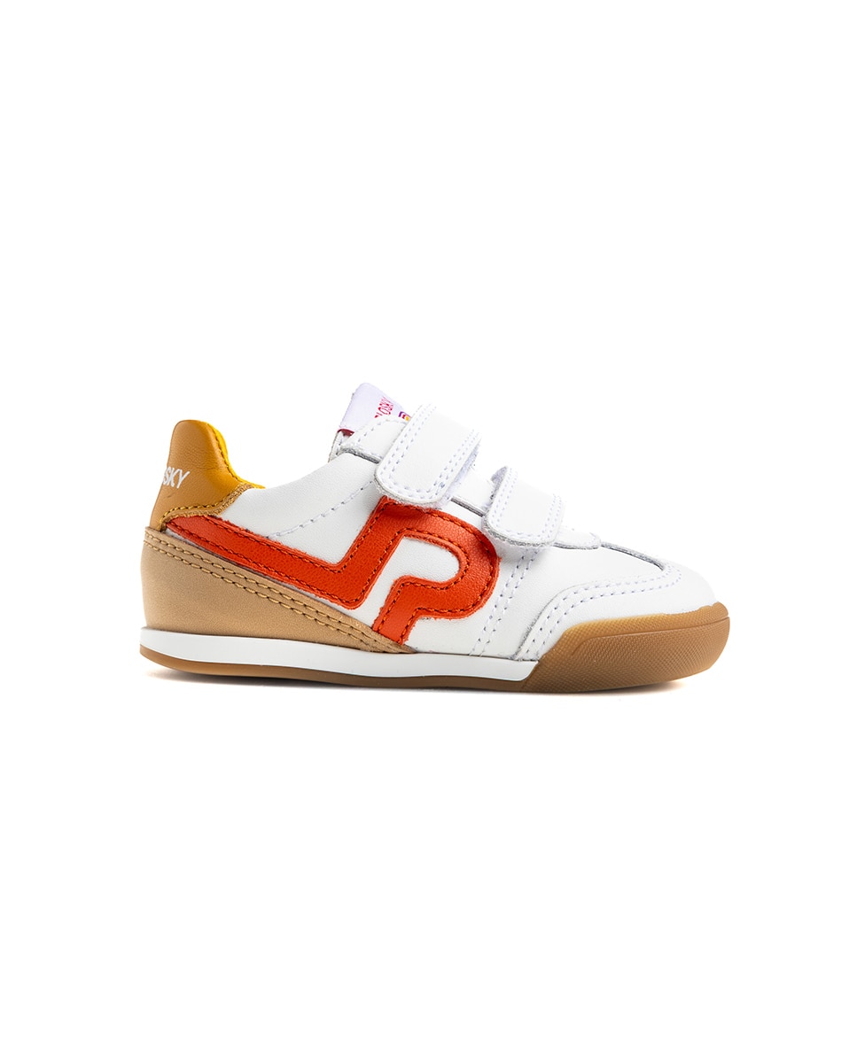 Imagen 9 de Zapatos bebés Barefoot - Pablosky - Blanco / Naranja Blanco / Naranja