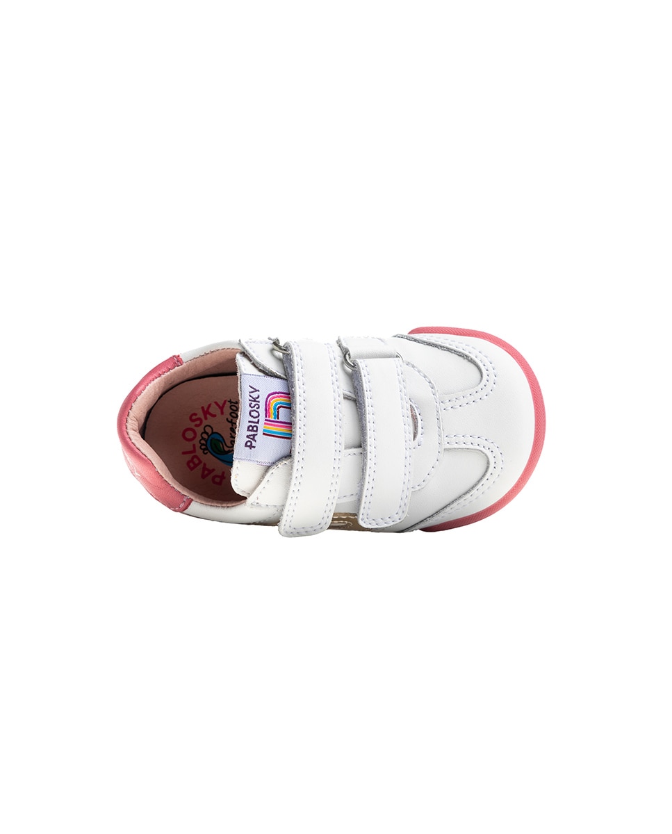 Imagen 6 de Zapatos bebés Barefoot - Pablosky - Blanco / Fucsia Blanco / Fucsia