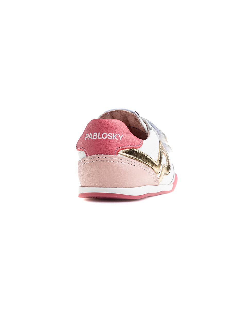 Imagen 7 de Zapatos bebés Barefoot - Pablosky - Blanco / Fucsia Blanco / Fucsia