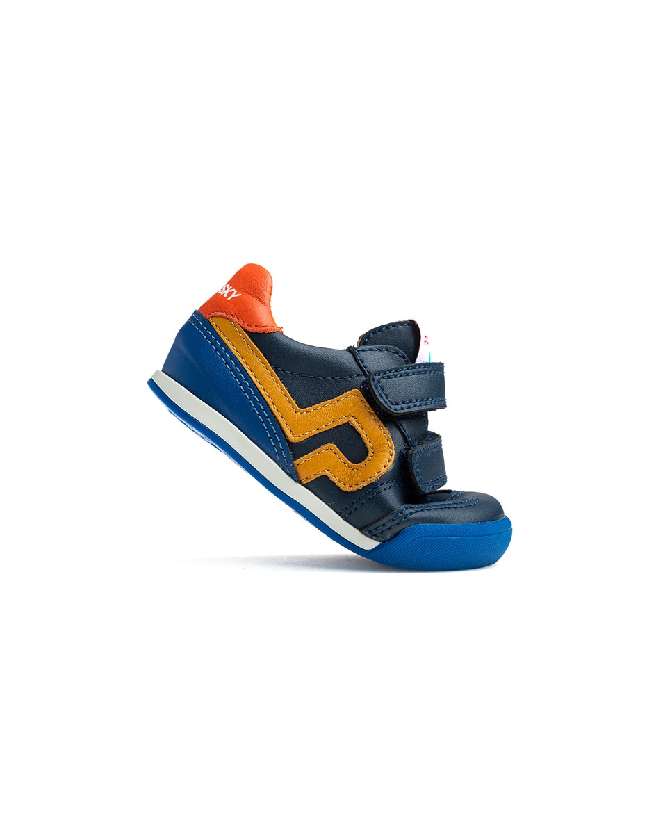 Zapatos bebés Barefoot - Pablosky - Azul marino / Amarillo Azul marino / Amarillo-8