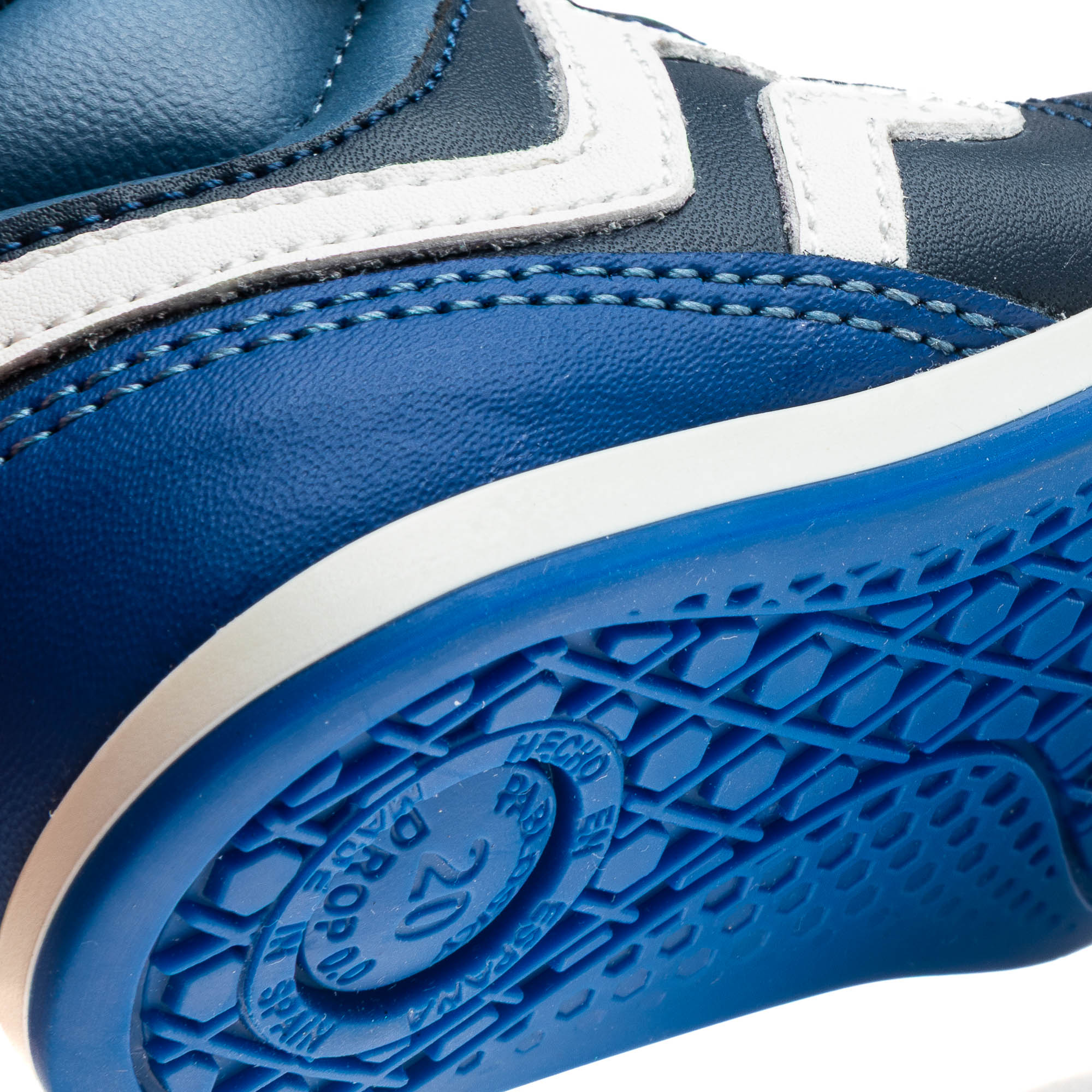 Zapatillas deportivas de bebés Pablosky barefoot de piel con cierre adherente - Azul marino Azul marino-3