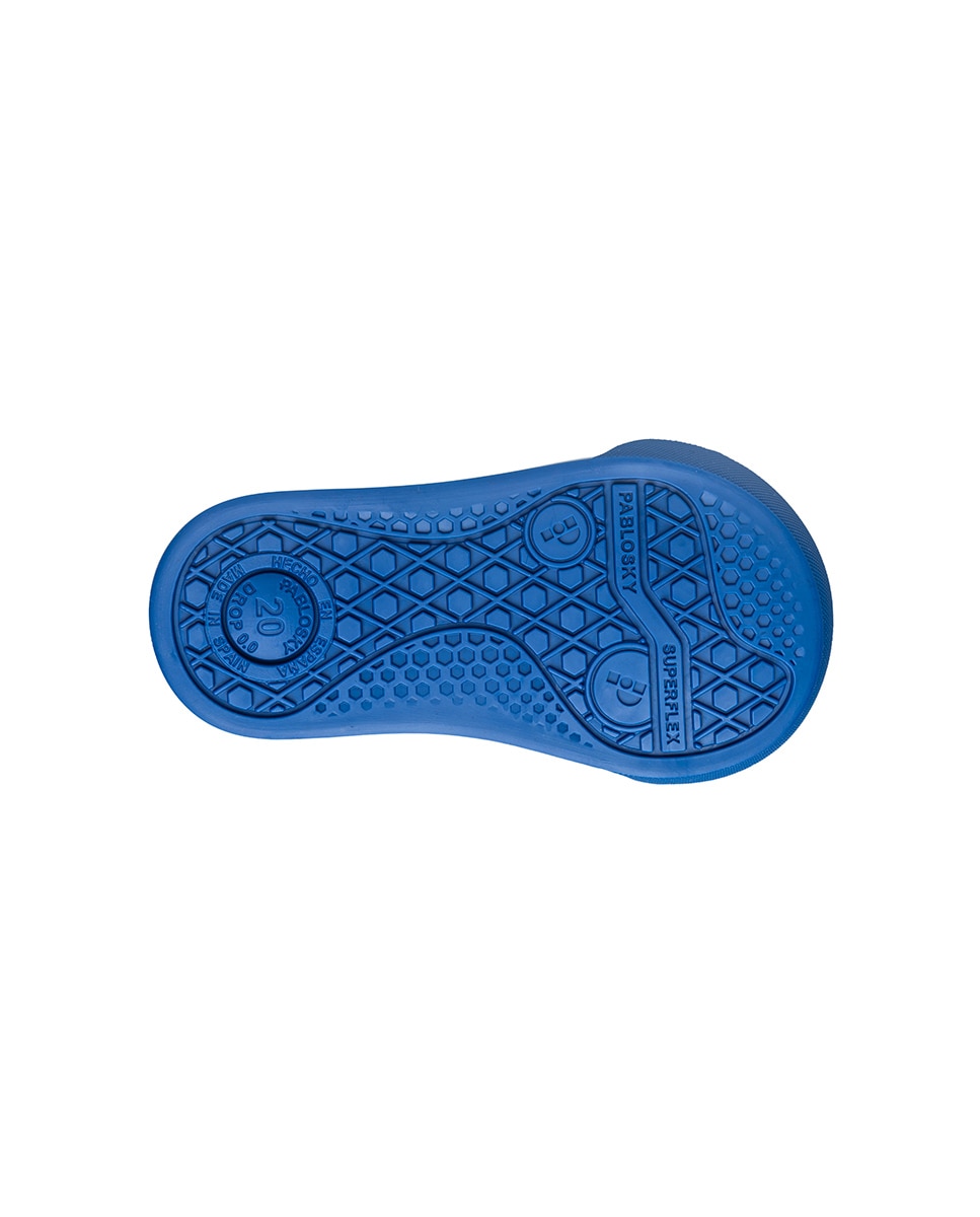 Zapatillas deportivas de bebés Pablosky barefoot de piel con cierre adherente - Azul marino Azul marino-4