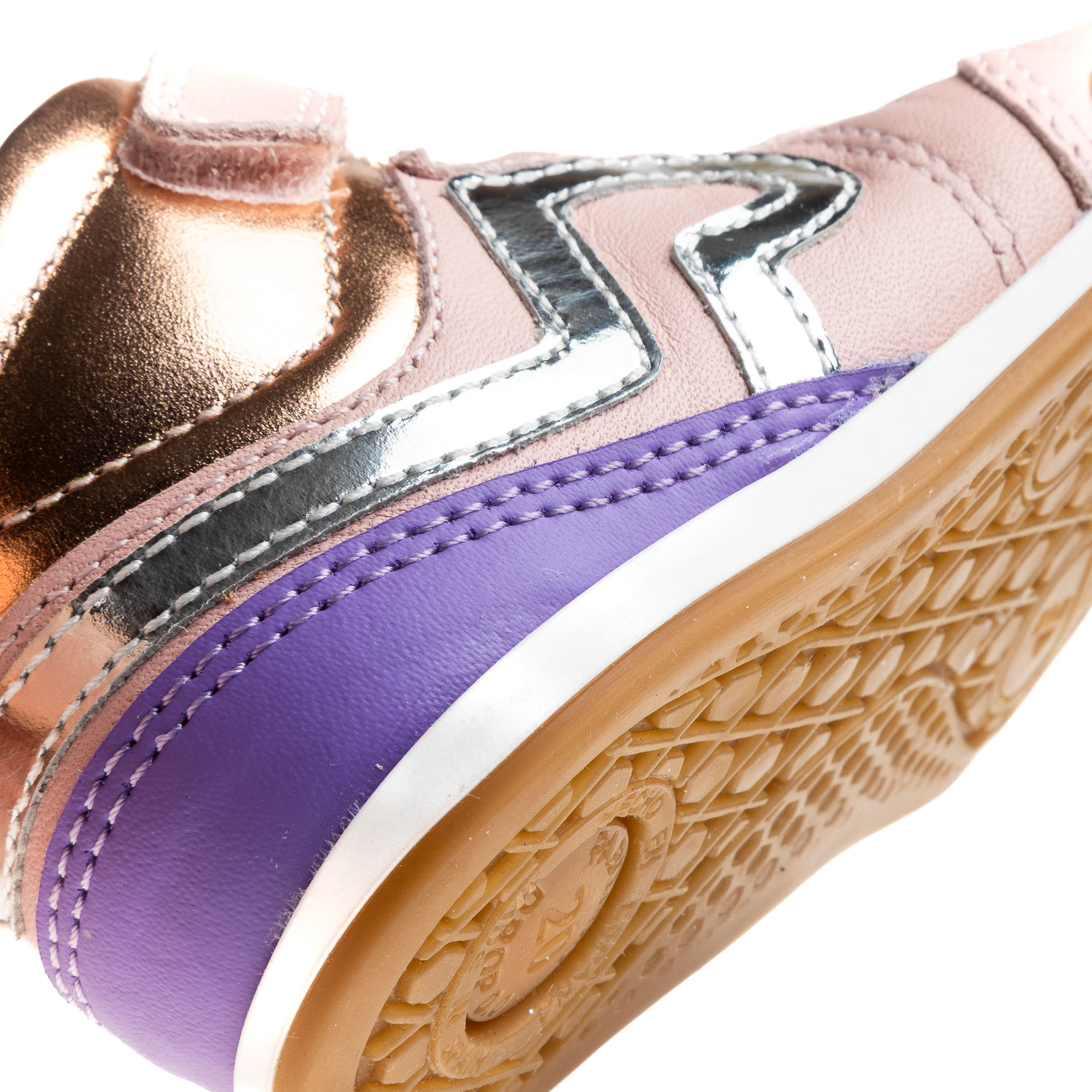 Zapatillas deportivas de bebés Pablosky barefoot de piel con cierre adherente - Rosa Rosa-3