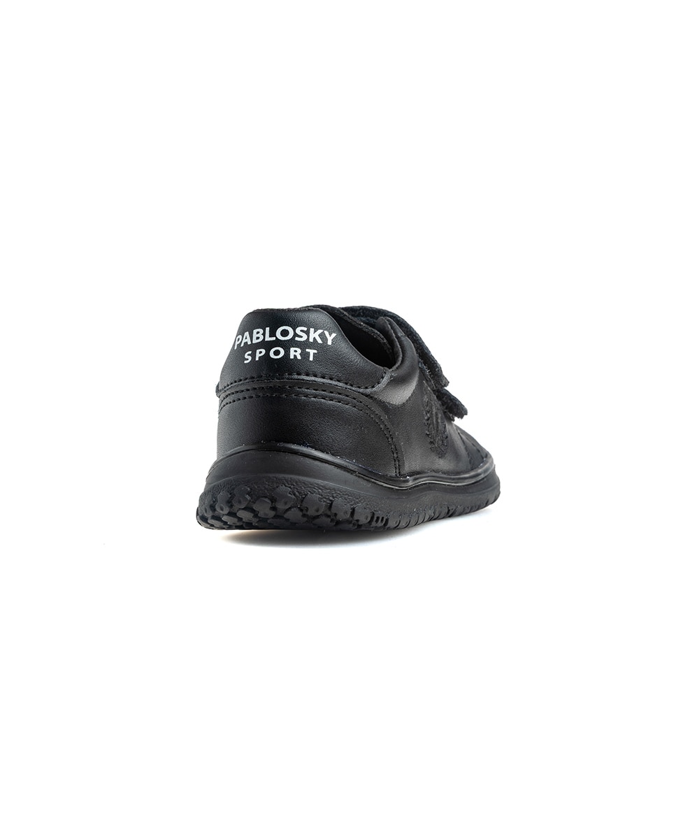 Zapatillas deportivas de niños pablosky barefoot de piel para el cole - Negro Negro-7