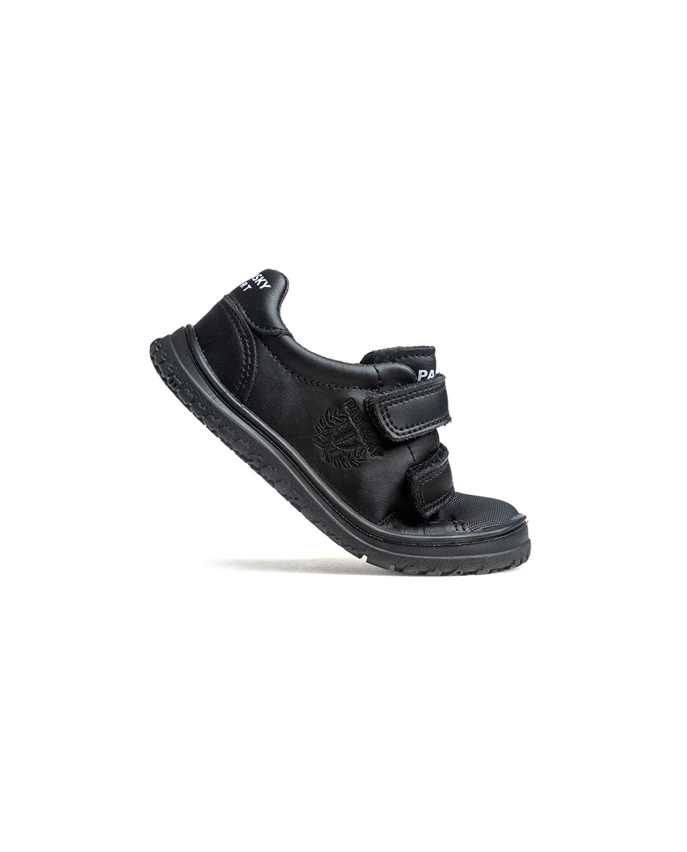 Zapatillas deportivas de niños pablosky barefoot de piel para el cole - Negro Negro-8