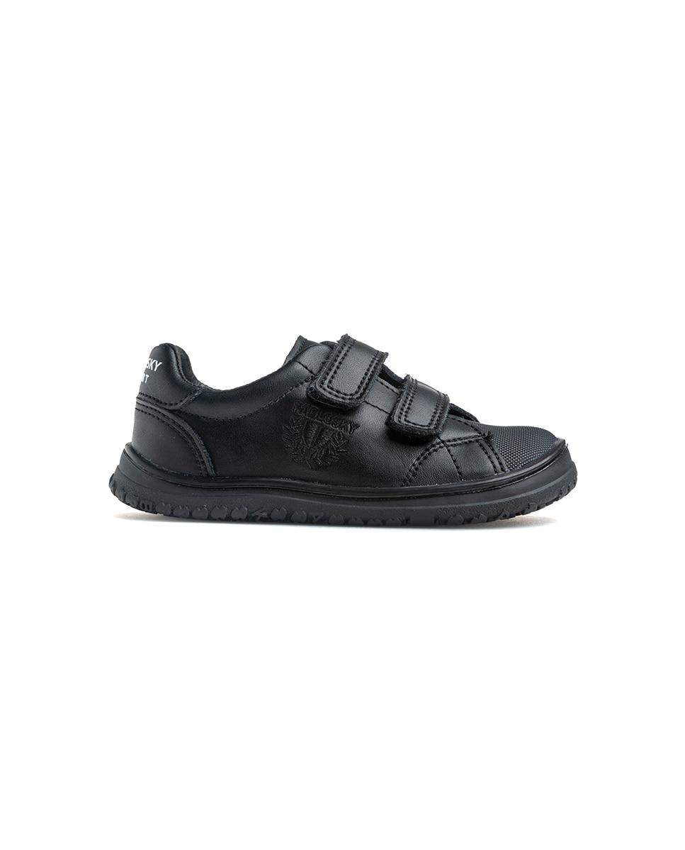 Zapatillas deportivas de niños pablosky barefoot de piel para el cole - Negro Negro-9