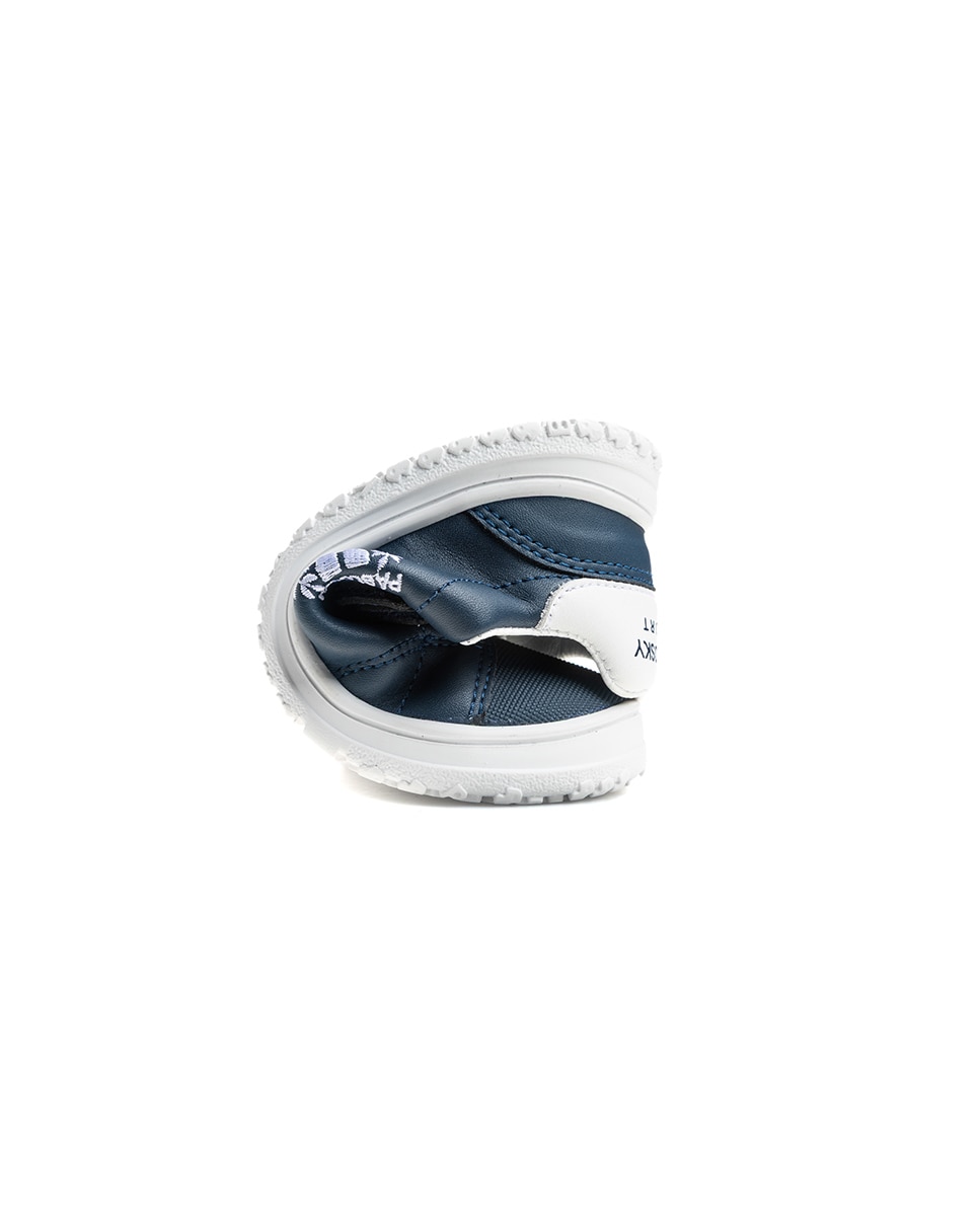 Zapatillas deportivas de niños pablosky barefoot de piel para el cole - Azul Azul-2