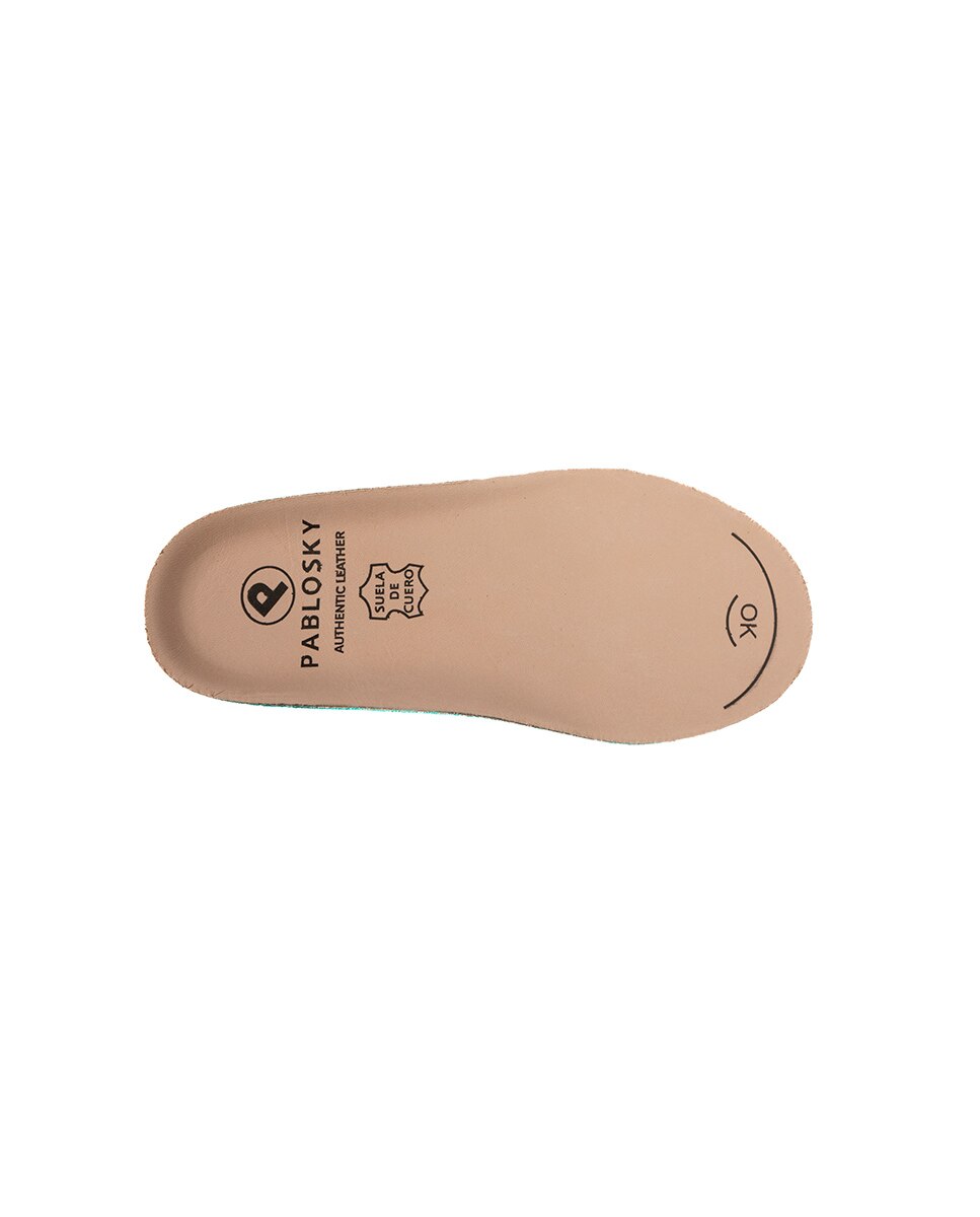 Zapatillas deportivas de niña pablosky de piel con cierre adherente - Blanco Blanco-5