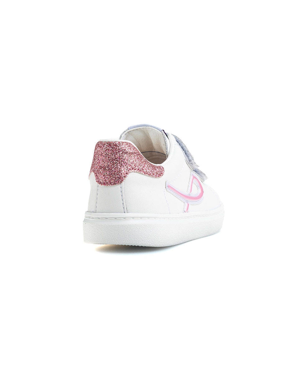 Zapatillas deportivas de niña pablosky de piel con cierre adherente - Blanco Blanco-7