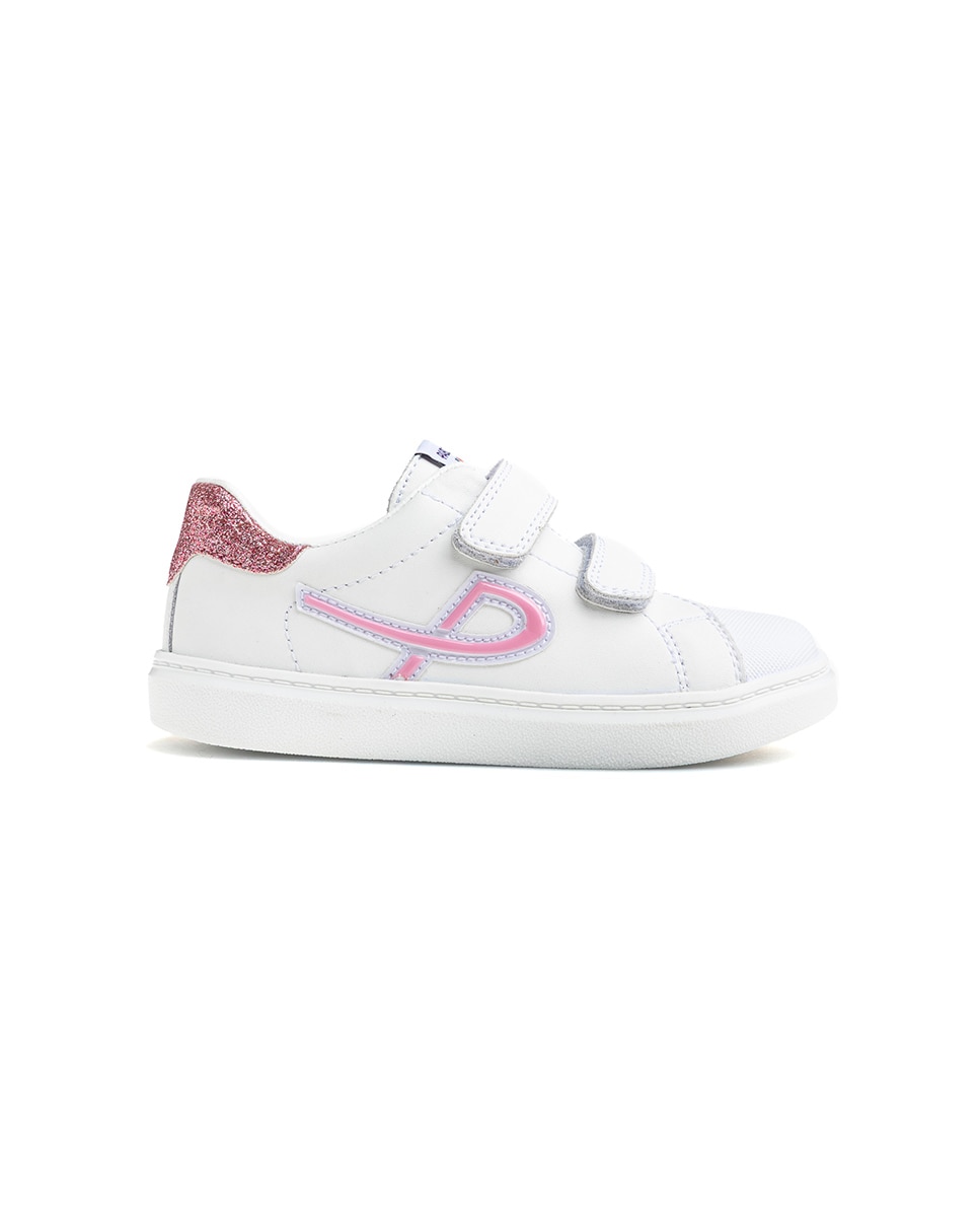 Zapatillas deportivas de niña pablosky de piel con cierre adherente - Blanco Blanco-9