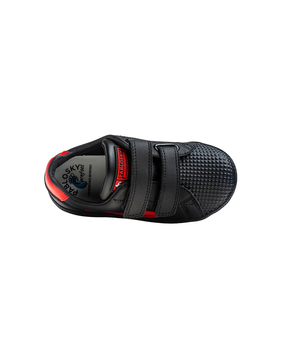 Imagen 6 de Deportivo de niño bareroot - Pablosky - Negro / Rojo Negro / Rojo