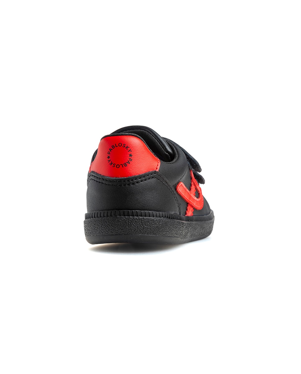 Imagen 7 de Deportivo de niño bareroot - Pablosky - Negro / Rojo Negro / Rojo