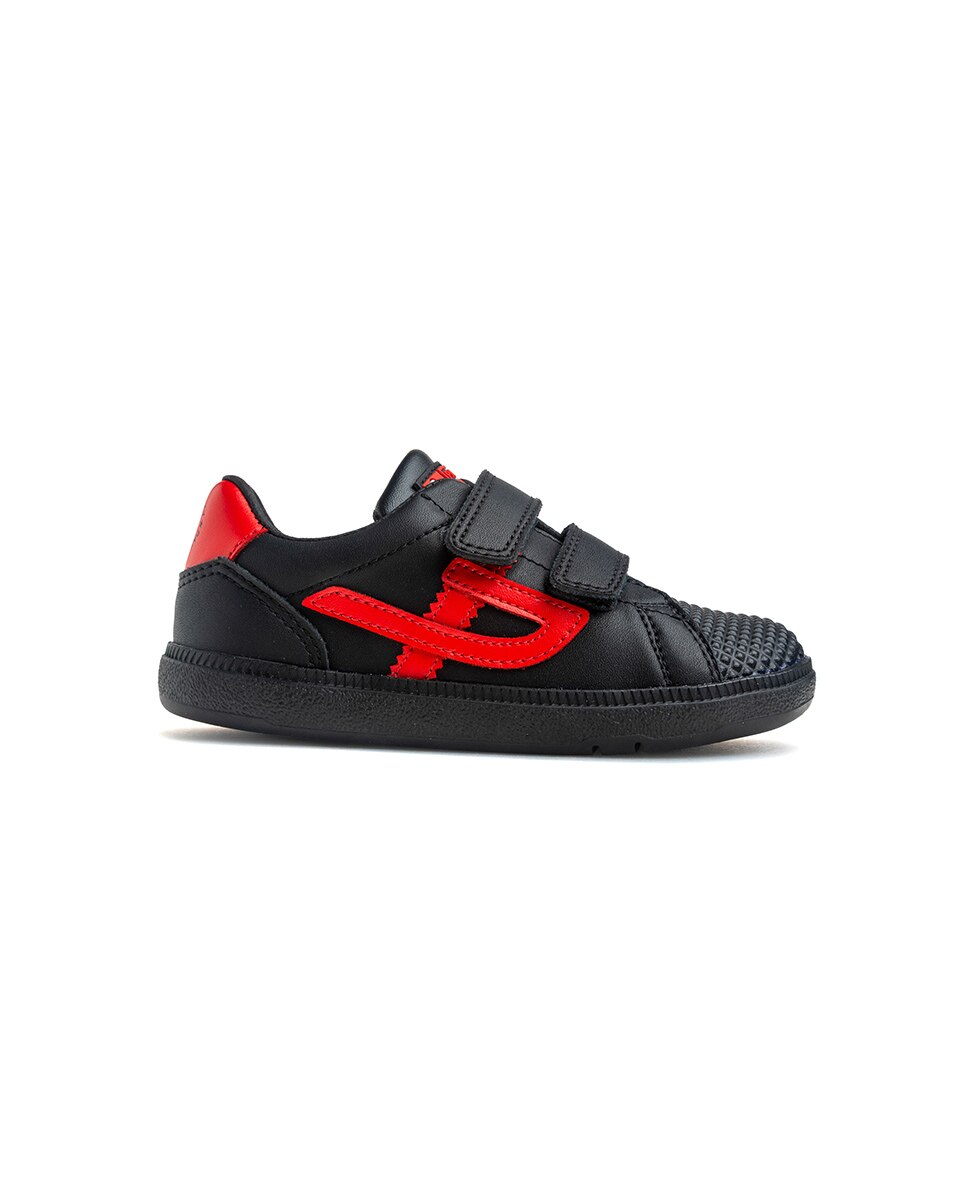 Imagen 9 de Deportivo de niño bareroot - Pablosky - Negro / Rojo Negro / Rojo