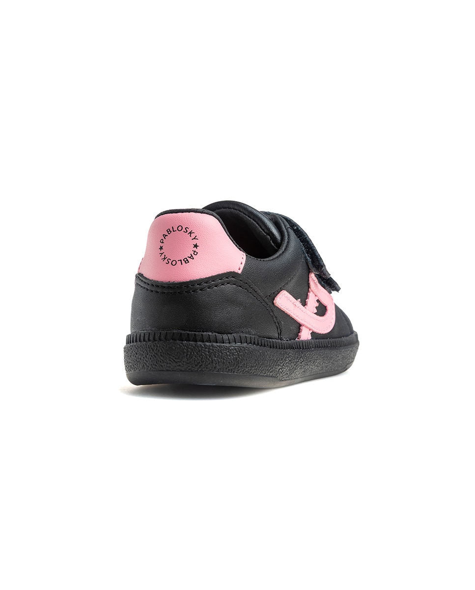 Imagen 7 de Deportivo de niño bareroot - Pablosky - Negro / Rosa Negro / Rosa