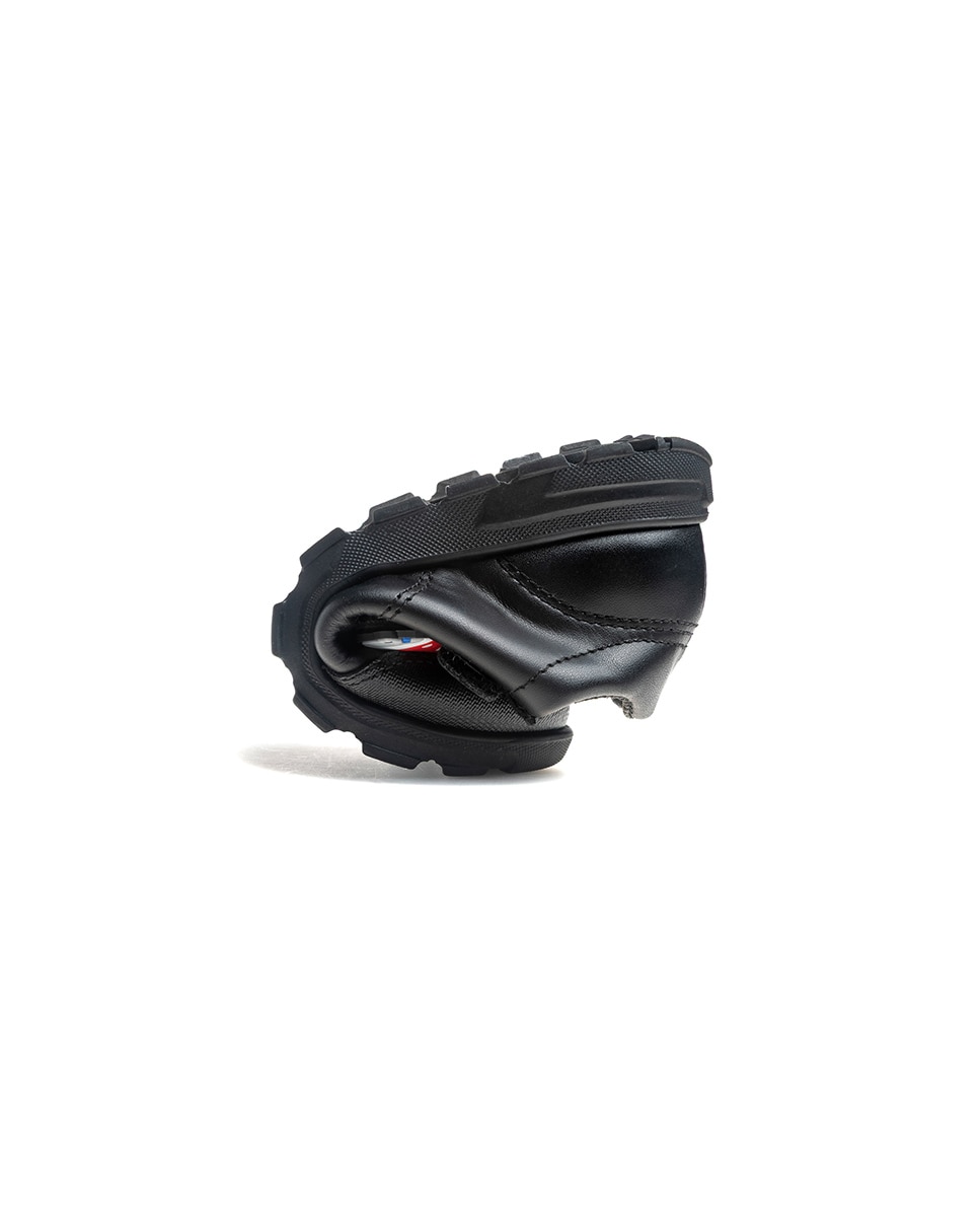 Mocasines de niños pablosky de piel con cierre adherente para el cole - Negro Negro-2