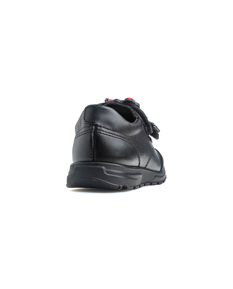 Mocasines de niños pablosky de piel con cierre adherente para el cole - Negro Negro-6