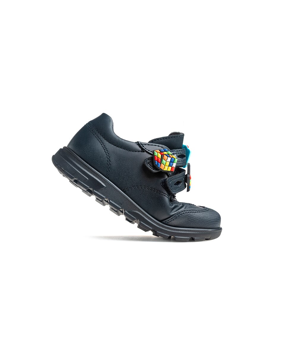 Mocasines de niños pablosky de piel con cierre adherente para el cole - Azul Azul-7