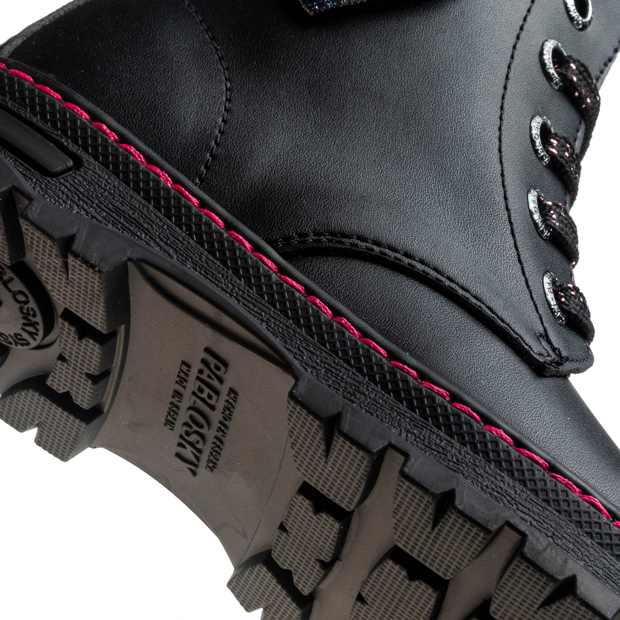 Bota botín de niña con cordones y cremallera - Pablosky - Negro Negro-2