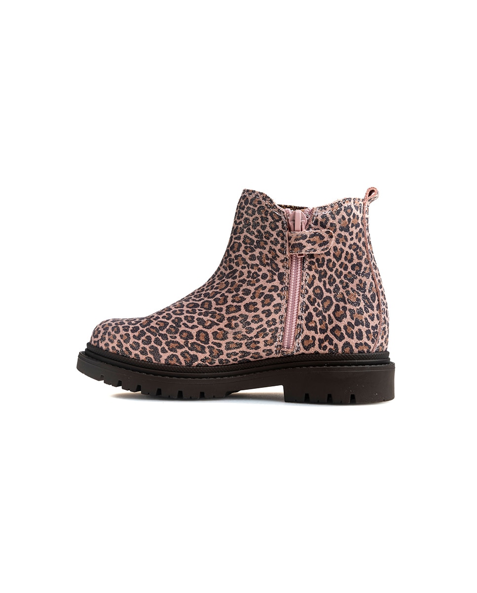 Bota botín fde niña con cierre adherente - Pablosky - Rosa Rosa-6