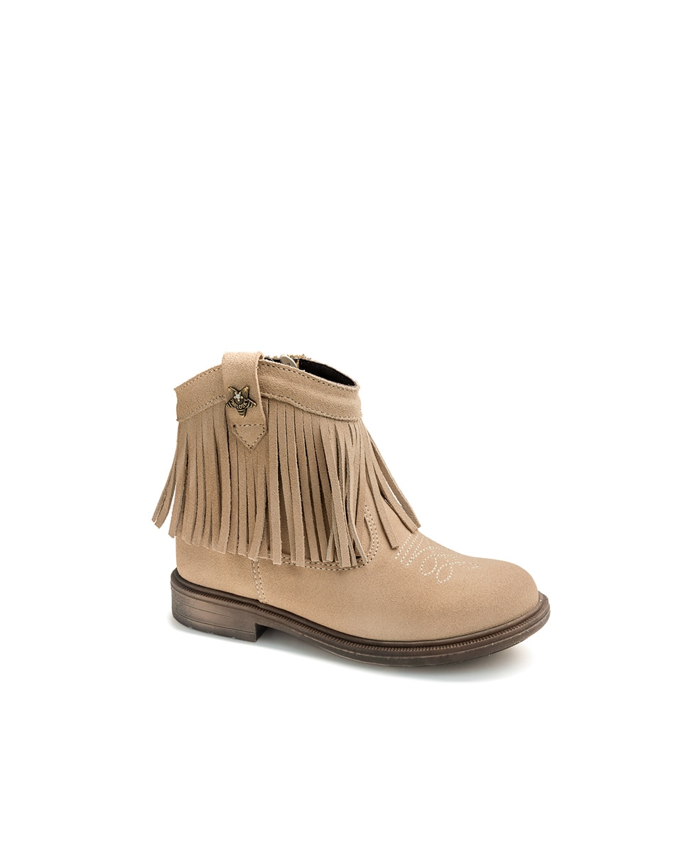 Imagen 1 de Bota botín de niña con cremallera - Pablosky - Natural Natural