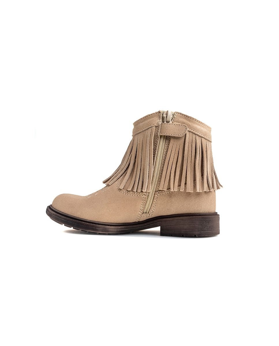 Imagen 6 de Bota botín de niña con cremallera - Pablosky - Natural Natural