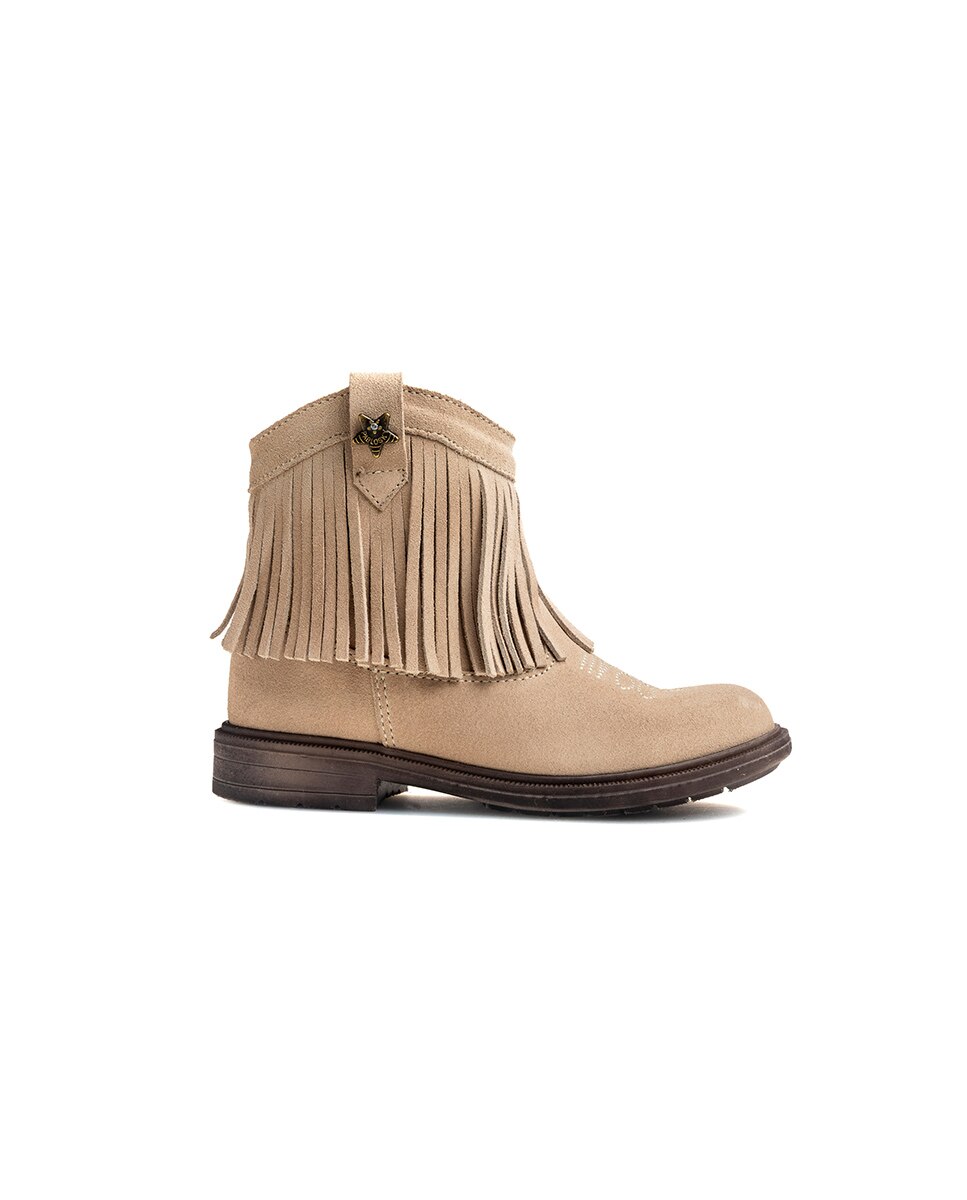 Imagen 8 de Bota botín de niña con cremallera - Pablosky - Natural Natural