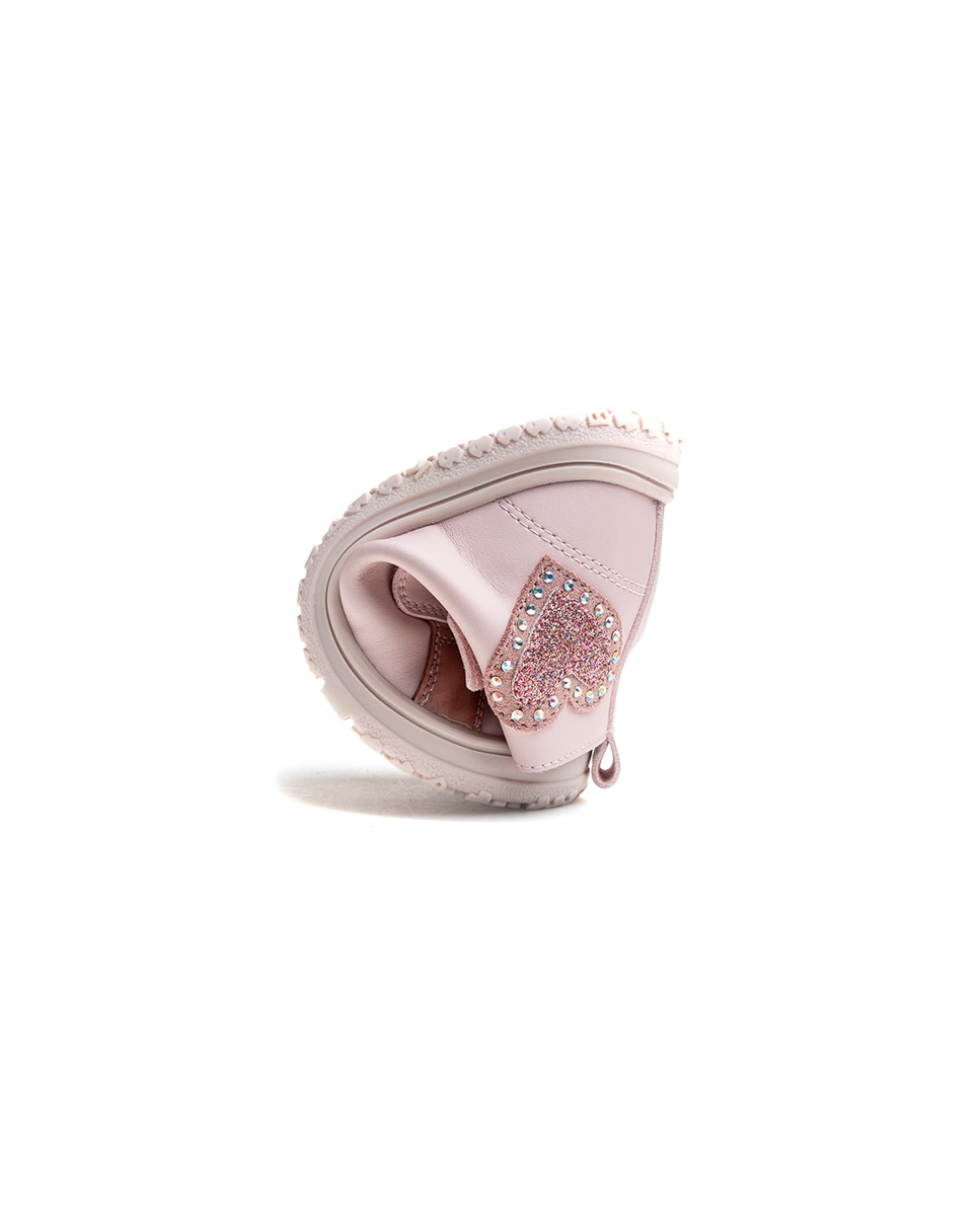 Bota botín de niña barefoot - Pablosky - Rosa Rosa-2