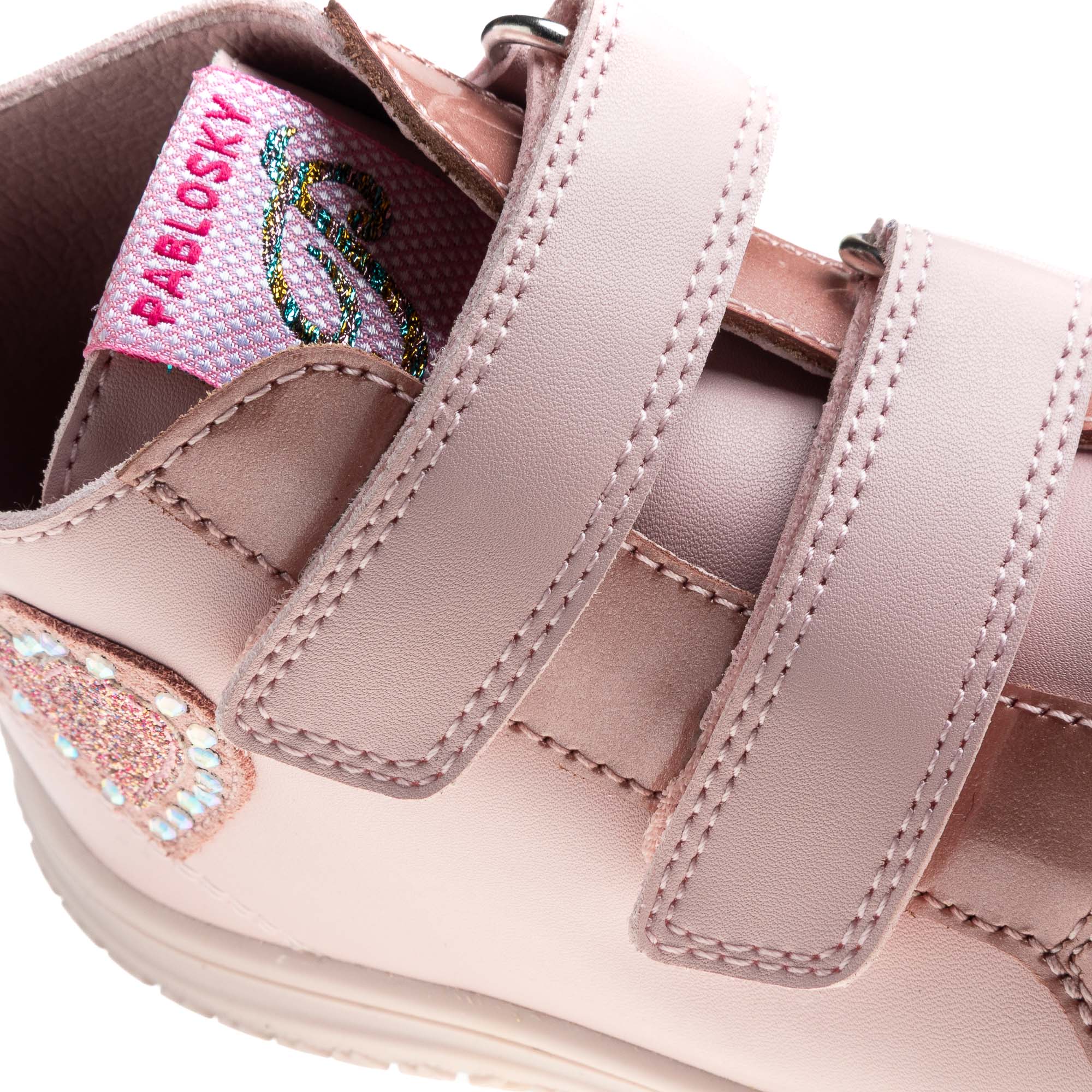 Bota botín de niña barefoot - Pablosky - Rosa Rosa-3