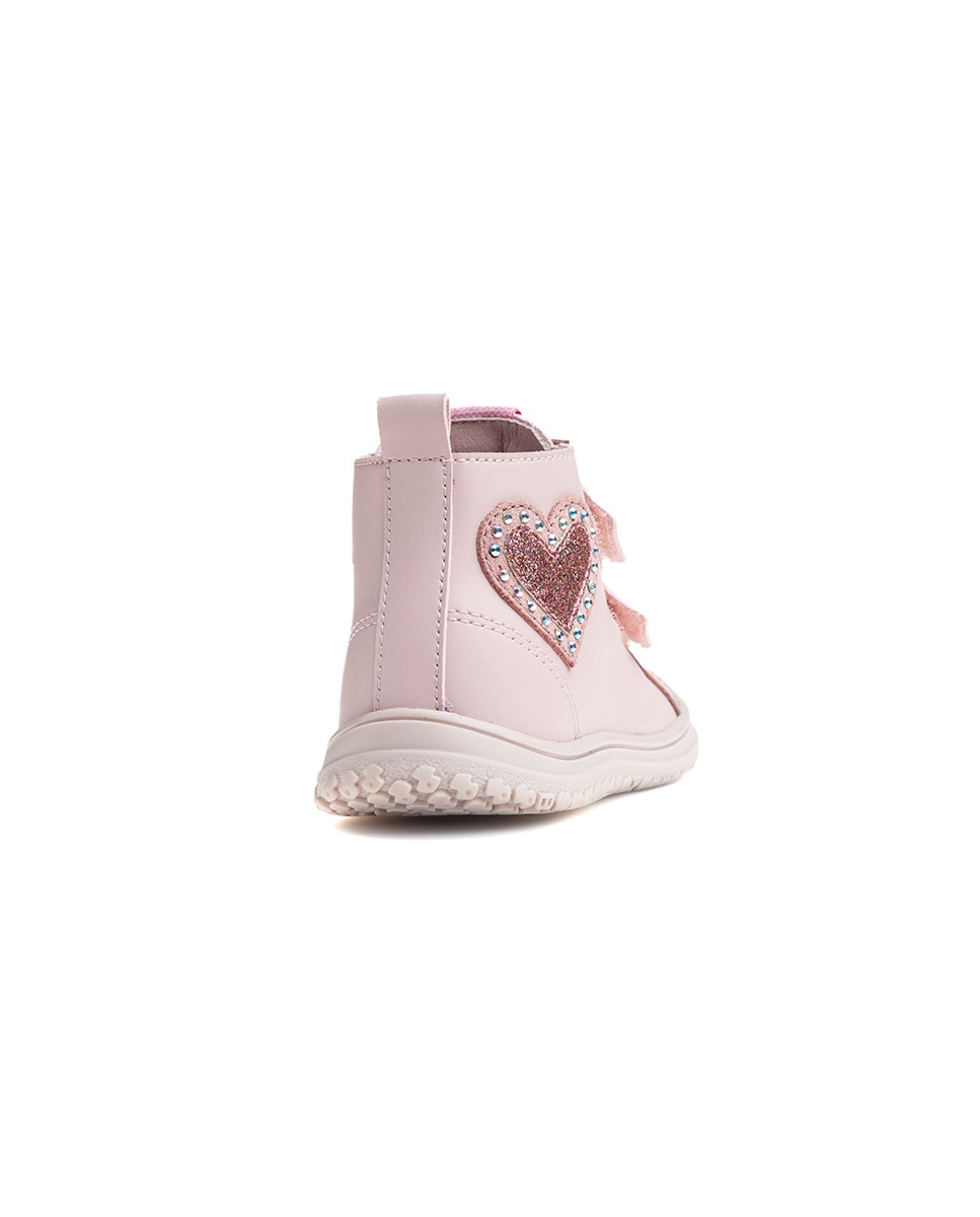 Bota botín de niña barefoot - Pablosky - Rosa Rosa-7