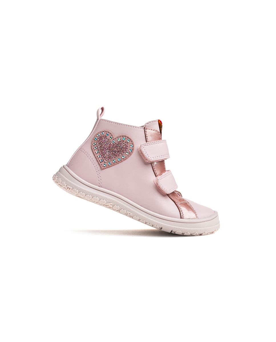 Bota botín de niña barefoot - Pablosky - Rosa Rosa-8