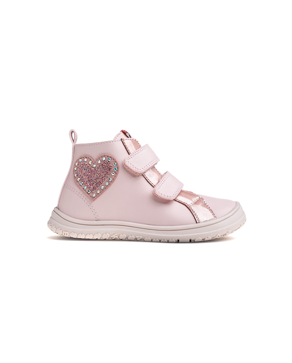 Bota botín de niña barefoot - Pablosky - Rosa Rosa-9