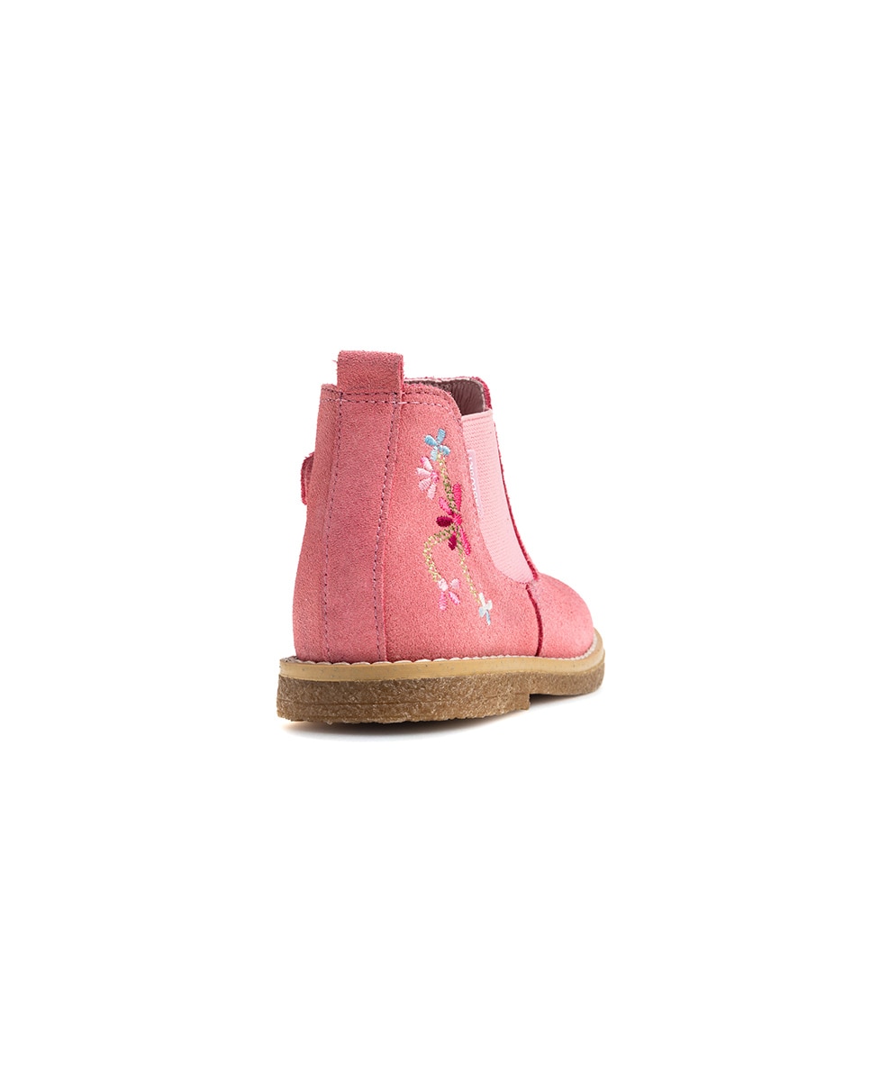 Bota botín de niña con cremallera - Pablosky - Rosa Rosa-6