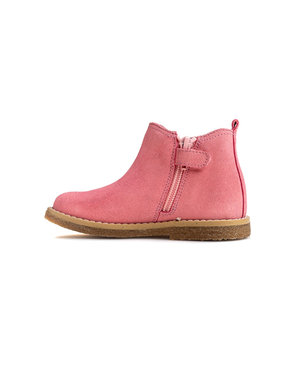 Bota botín de niña con cremallera - Pablosky - Rosa Rosa-7