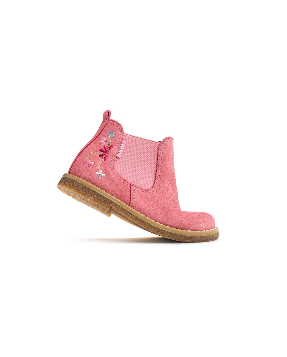 Bota botín de niña con cremallera - Pablosky - Rosa Rosa-8