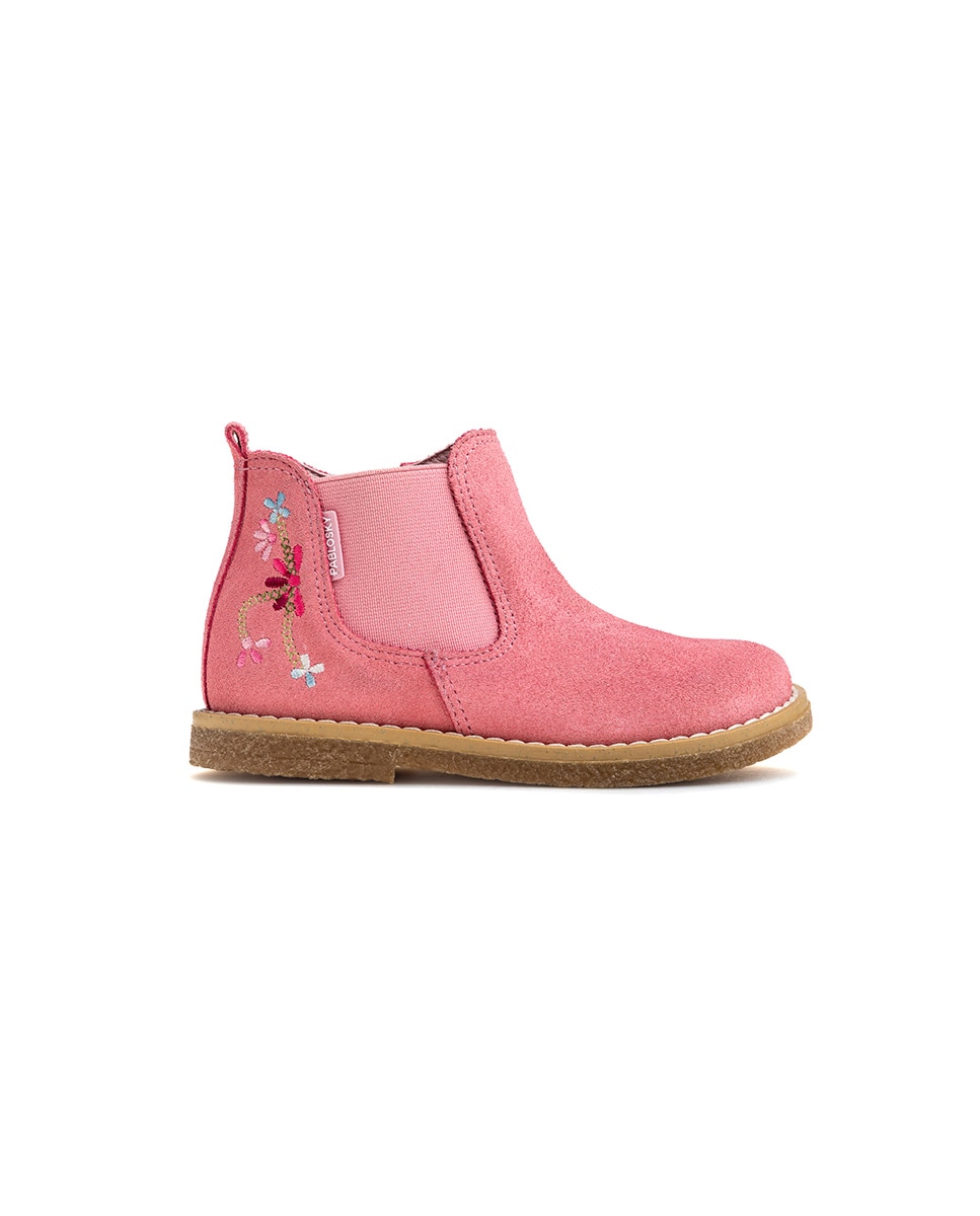 Bota botín de niña con cremallera - Pablosky - Rosa Rosa-9