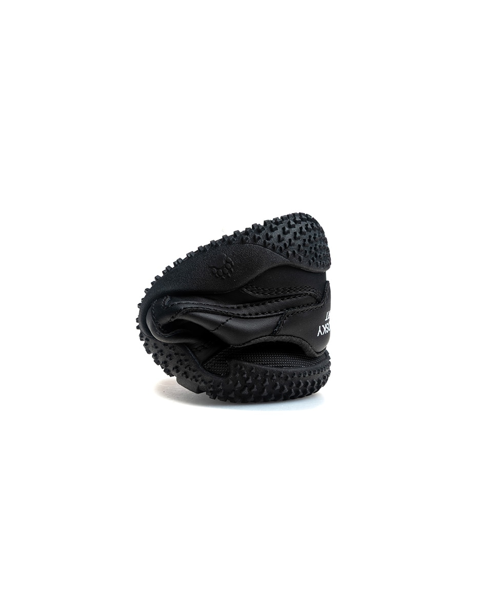 Zapatillas de niño de piel con cierre adherente deportivos para el cole - Pablosky - Negro Negro-2