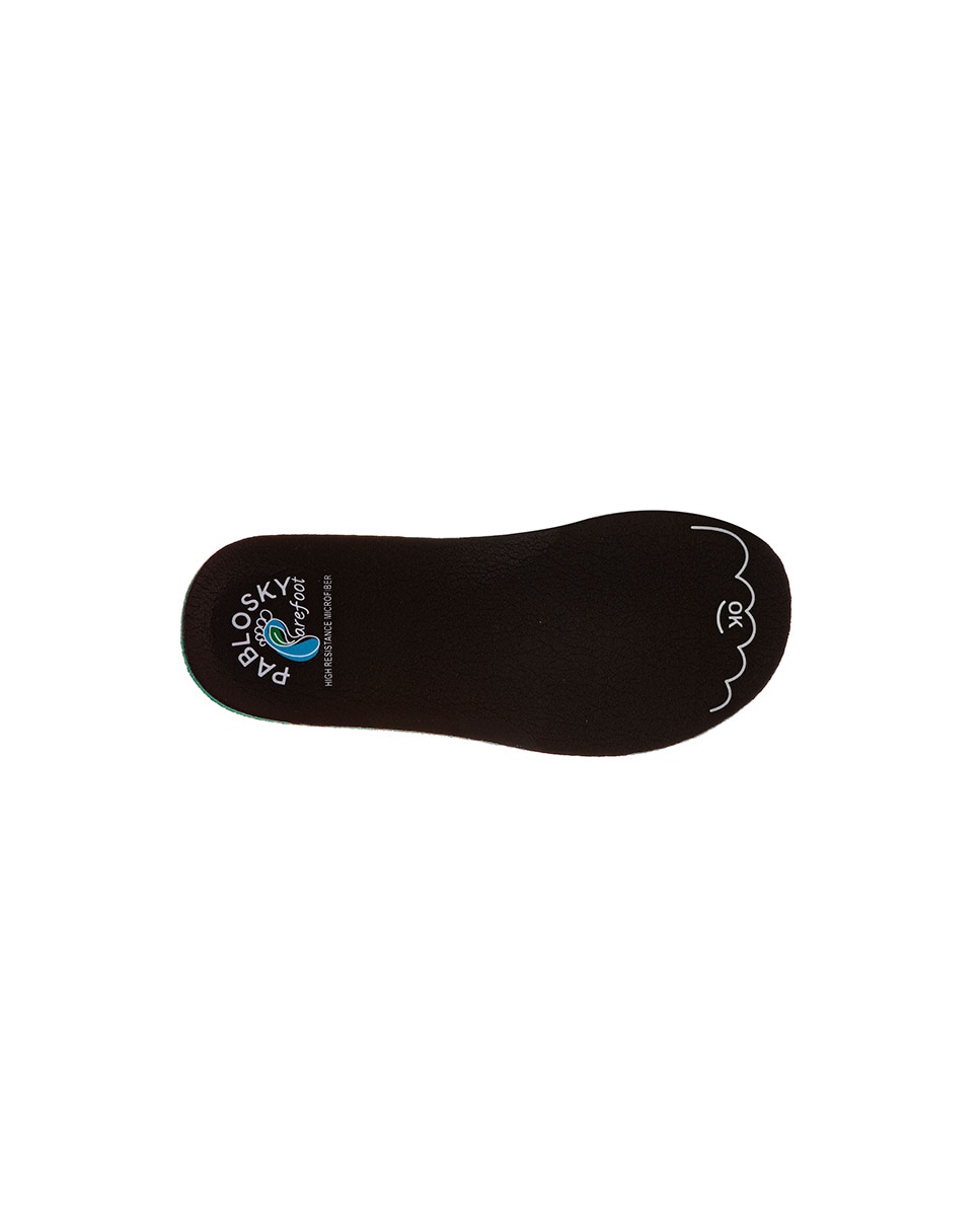Zapatillas de niño de piel con cierre adherente deportivos para el cole - Pablosky - Negro Negro-4