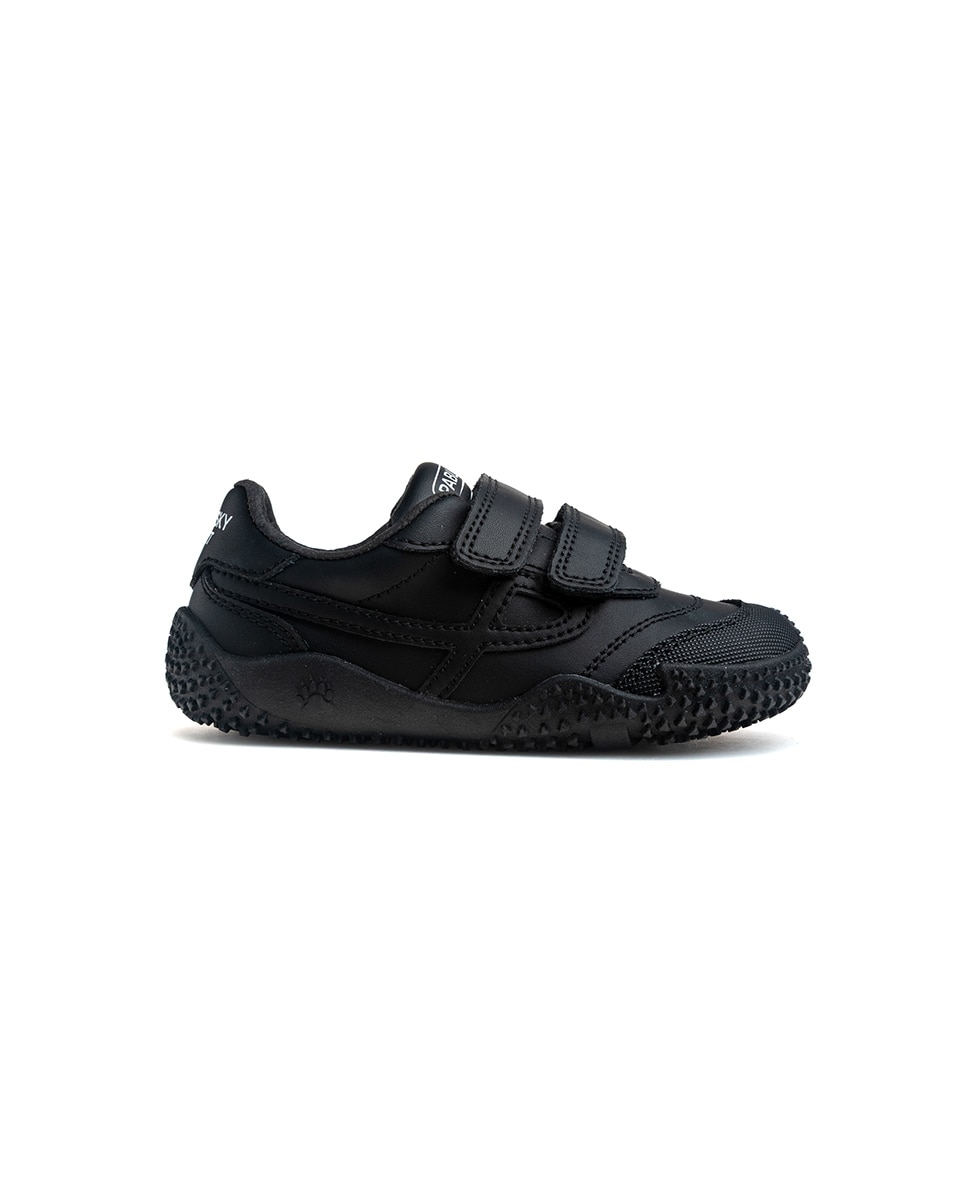 Zapatillas de niño de piel con cierre adherente deportivos para el cole - Pablosky - Negro Negro-8