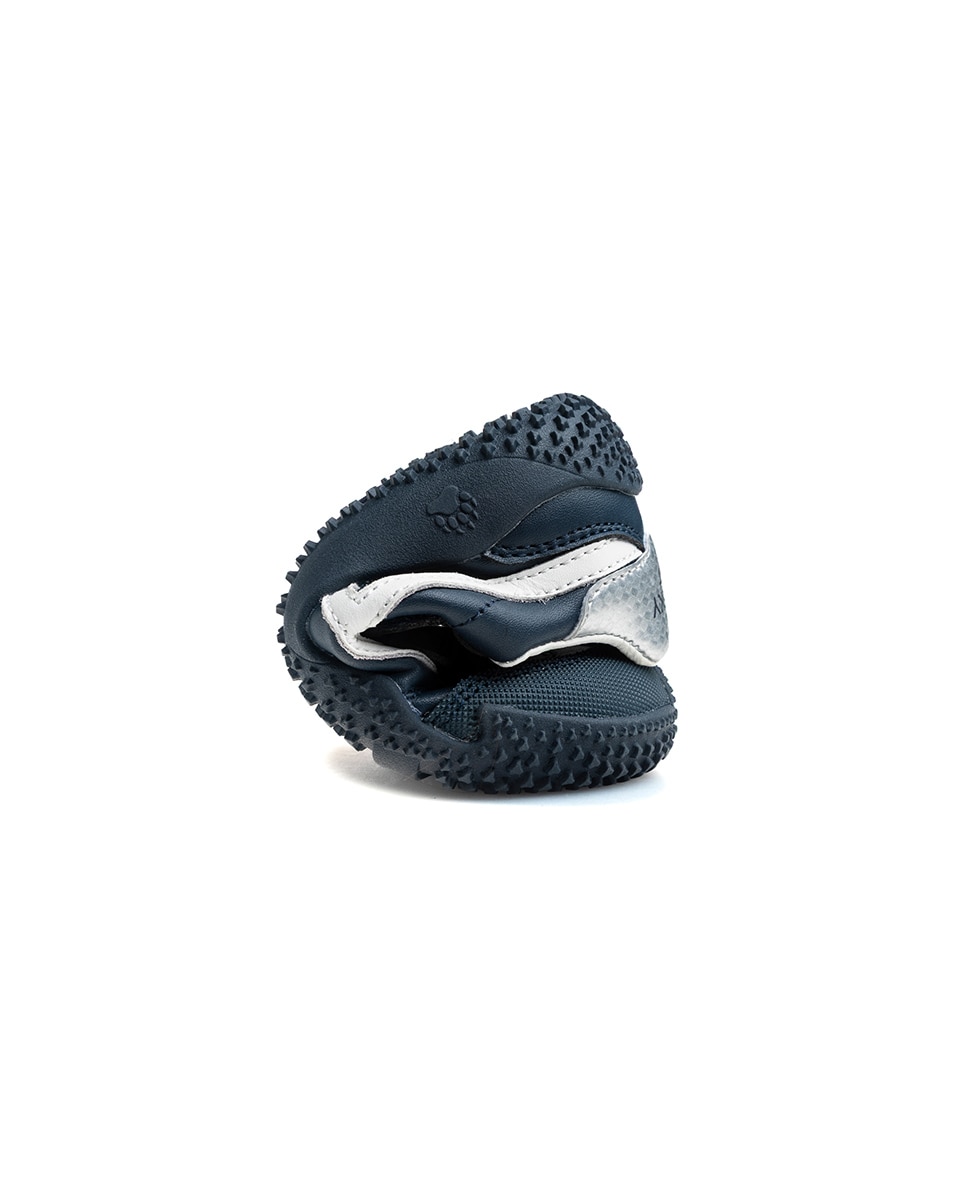 Zapatillas de niño de piel con cierre adherente deportivos para el cole - Pablosky - Azul Azul-2
