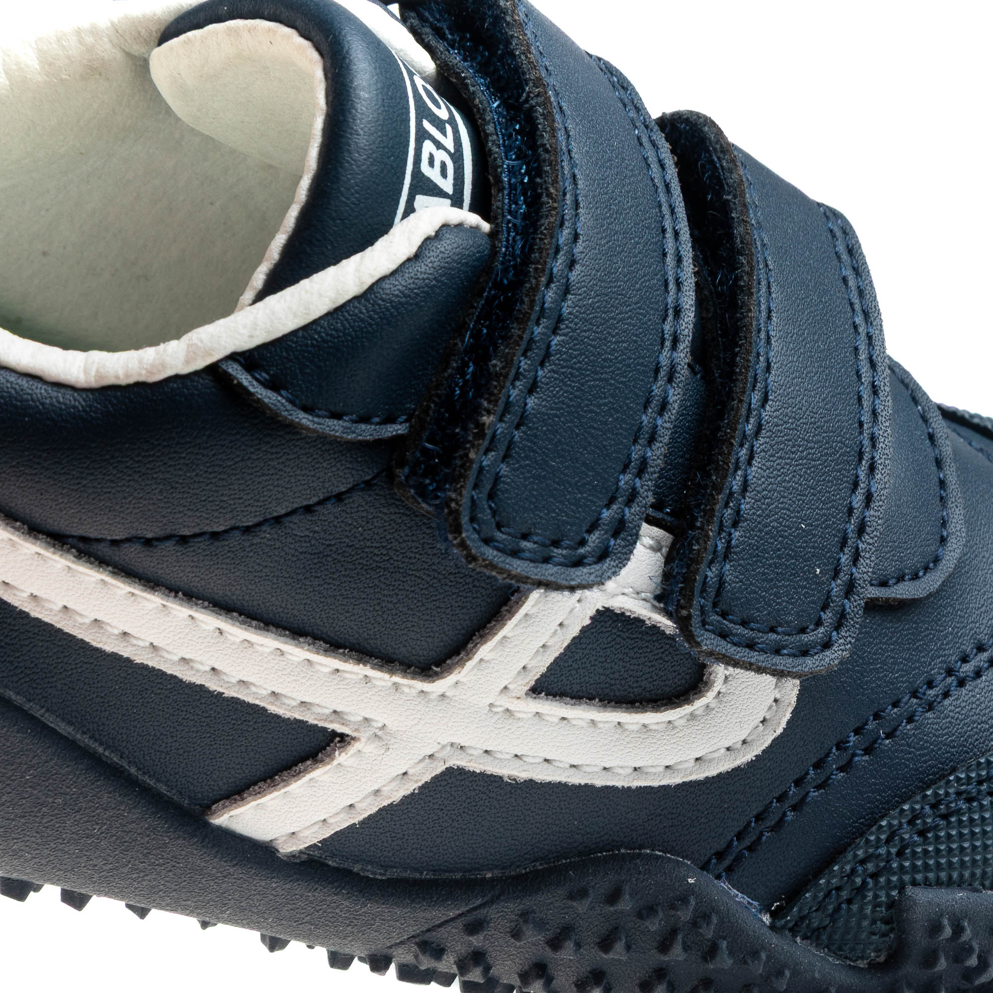 Zapatillas de niño de piel con cierre adherente deportivos para el cole - Pablosky - Azul Azul-3