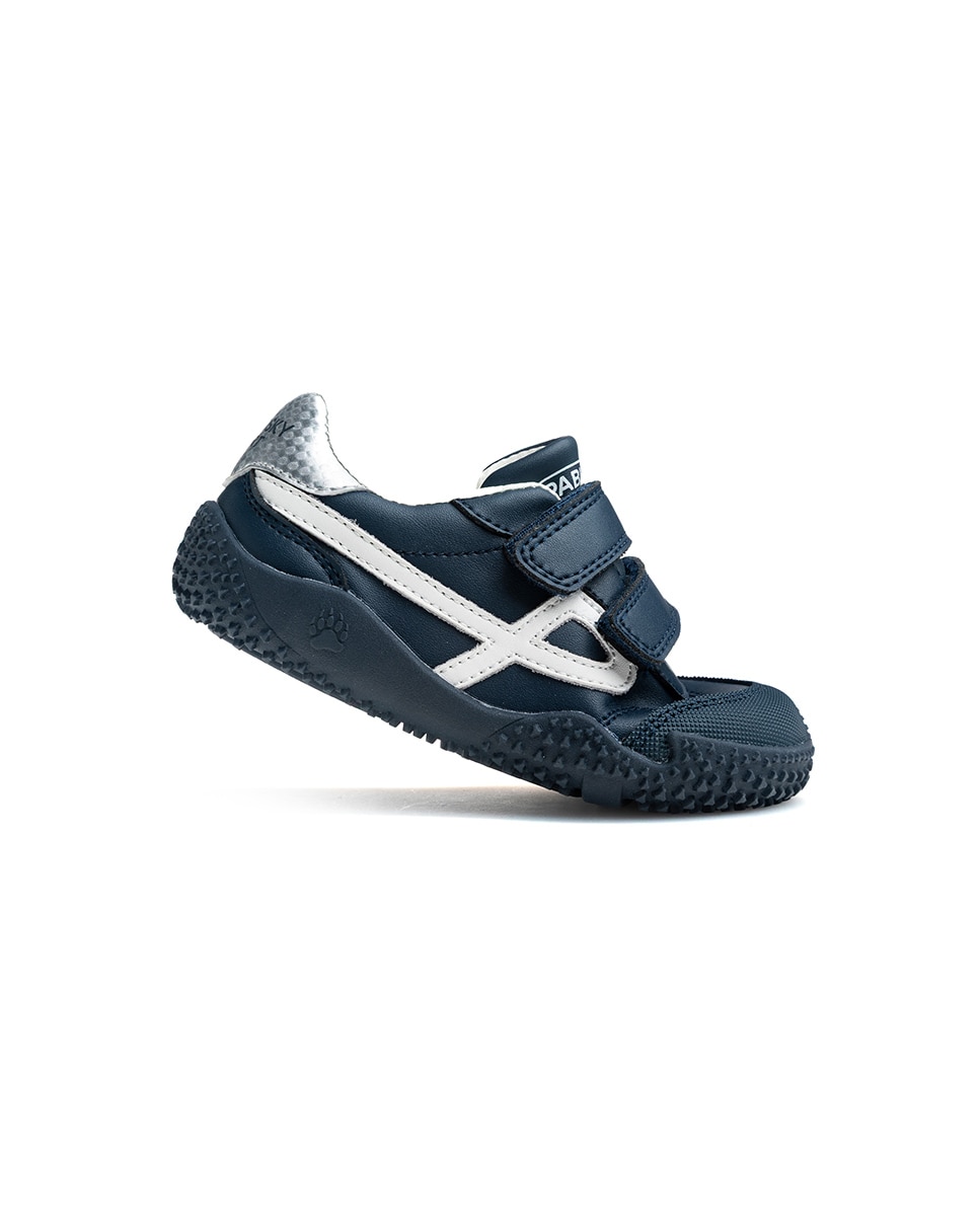 Zapatillas de niño de piel con cierre adherente deportivos para el cole - Pablosky - Azul Azul-7