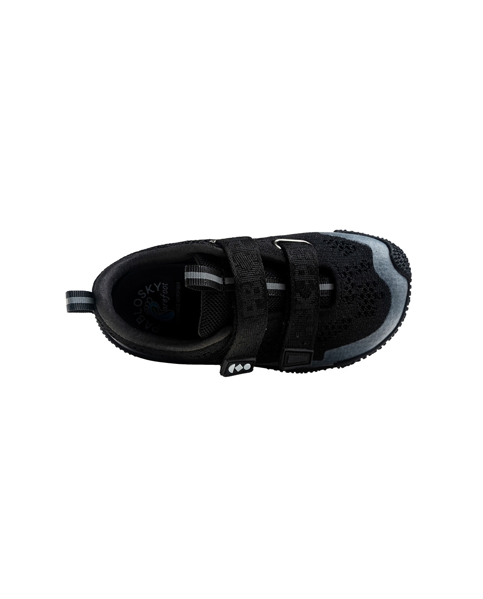 Imagen 5 de Zapatillas deportivas de niños pablosky barefoot con cierre adherente - Negro Negro