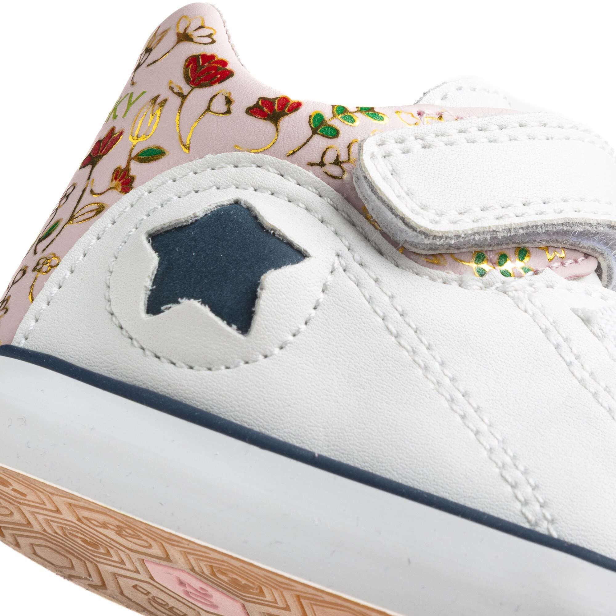 Zapatillas deportivas de bebé niña Pablosky barefoot de piel con cierre adherente - Blanco Blanco-3