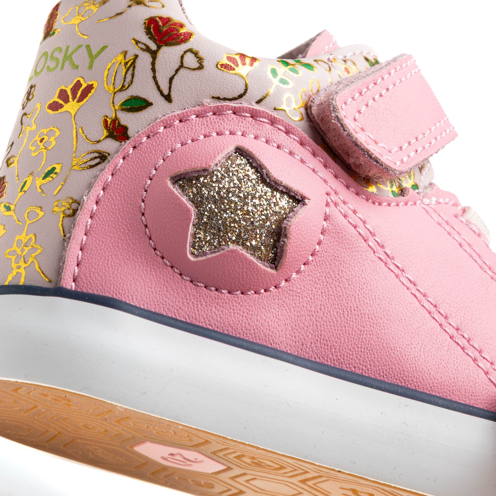 Zapatillas deportivas de bebé niña Pablosky barefoot de piel con cierre adherente - Rosa Rosa-3