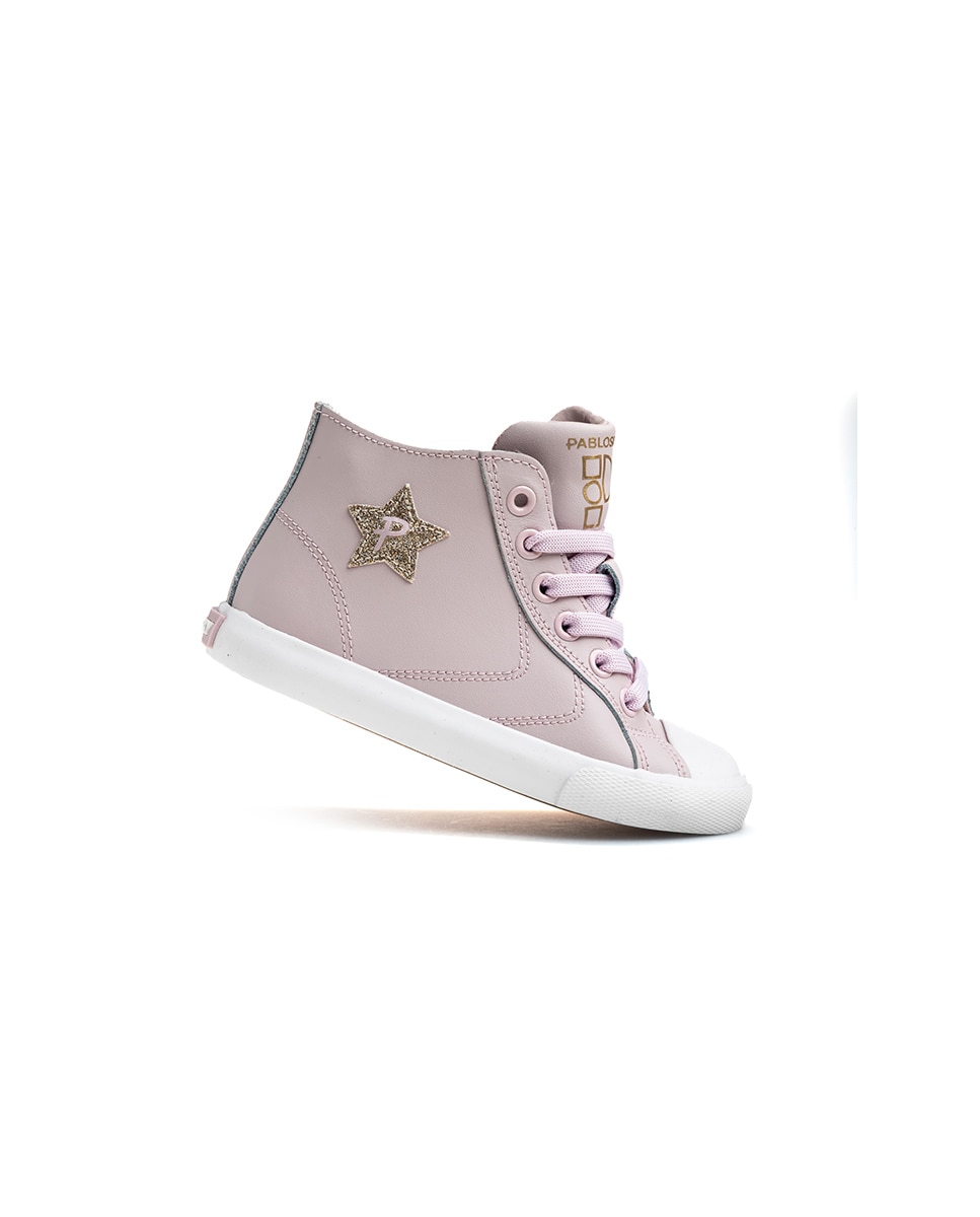 Imagen 8 de Zapatillas deportivas de niña pablosky barefoot de piel con cremallera - Rosa Rosa