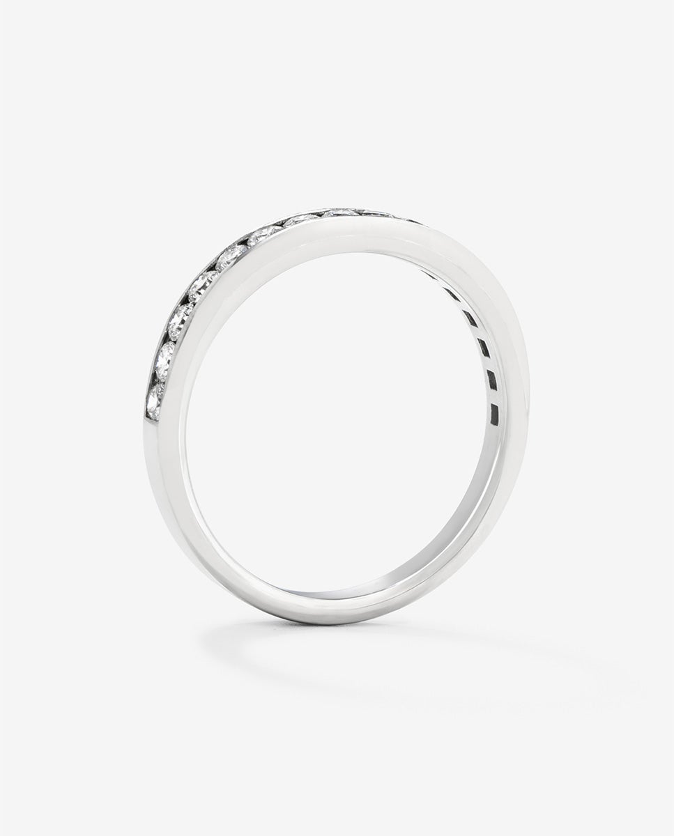 Anillo de oro de 18k con 16 diamantes en talla brillante con un total de 0,5 cts - SUAREZ - Blanco Blanco-5