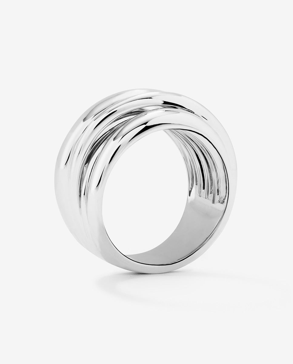 Anillo multibrazo de plata 925 - SUAREZ - Amarillo Amarillo-4
