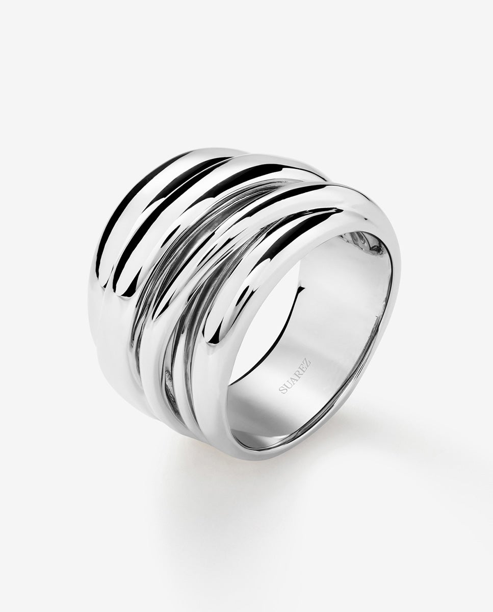 Anillo multibrazo de plata 925