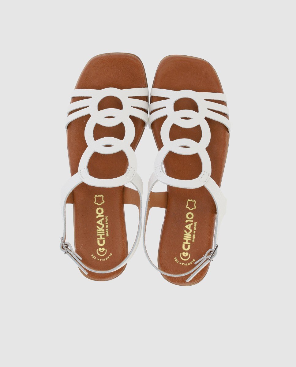 Sandalias blancas corte discount ingles